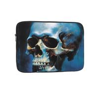 Skeleton on The Water Laptop Case Sleeve Water Resistant Laptop Bag Men Women Shockproof Protective Notebook Case 15 inch