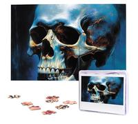 Skeleton on The Water Puzzles for Adults 1000 Pieces, Wooden Puzzle Personalized Jigsaw Puzzles from Photos, Challenging Puzzle Art Painting Home Decor Birthday Party Gift (29.5" x 19.7")
