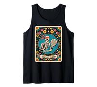 Skeleton Padel Player Tarot Card Funny Padel Sport Tank Top