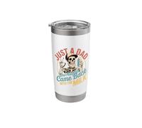 Skeleton Papa Just A Dad Who Always Came Back with The Milk Stainless Steel Insulated Tumbler