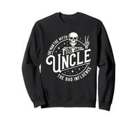 Skeleton Peace Sign Uncle The Man Myth Bad Influence Sweatshirt