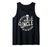 Skeleton Peace Sign Uncle The Man Myth Bad Influence Tank Top
