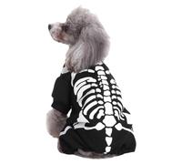 Skeleton Pets Costume,Dog Suit Skeleton Costume Cosplay Sweater - Cosplay Party Costumes for Kittens and Puppies at Proms Thematic Events Carnivals Role Play Performances Photography and