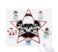 Skeleton Pirate Decoration Pattern Christmas Snowman Family Star Mouse Pad