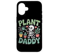 Skeleton Plant Daddy Love Cactus Humor Case for iPhone 16