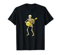 Skeleton Playing Banjo - Bluegrass Country Jazz Folk Music T-Shirt