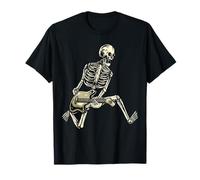 Skeleton Playing Electric Guitar Rhythm Guitarist Present T-Shirt