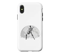 Skeleton Playing Electric Guitar Solo in Moonlit Graveyard Case for iPhone X/XS
