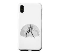 Skeleton Playing Electric Guitar Solo in Moonlit Graveyard Case for iPhone XS Max