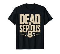 Skeleton Playing Ukulele Gothic Musician Dark Humor Uke Art T-Shirt