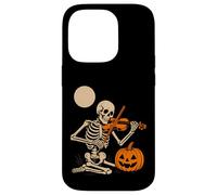 Skeleton Playing Violin Case for iPhone 14 Pro