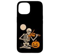 Skeleton Playing Violin Case for iPhone 15
