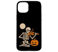 Skeleton Playing Violin Case for iPhone 15 Plus