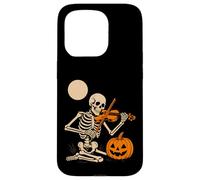 Skeleton Playing Violin Case for iPhone 15 Pro