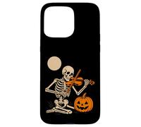 Skeleton Playing Violin Case for iPhone 15 Pro Max