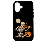 Skeleton Playing Violin Case for iPhone 16