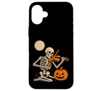 Skeleton Playing Violin Case for iPhone 16 Plus