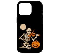 Skeleton Playing Violin Case for iPhone 16 Pro