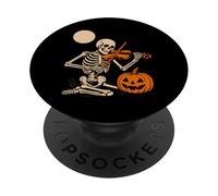Skeleton Playing Violin PopSockets Adhesive PopGrip