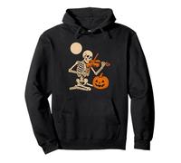 Skeleton Playing Violin Pullover Hoodie