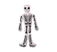 Skeleton Plush - Creepy Buddy, Cozy Figure | 40cm Cartoon Horror for Spooky Room Decor, Adorable Skull Character for Birthday Surprise, Huggable Stuffed Doll for Nighttime Comfort Moments
