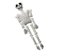 Skeleton Plush Doll - 37 Inches White Bone Skull, Spooky Decorative Toy |Gentle And Skin-Friendly Eye Catching Celebration Home Decoration For Party Setup Haunted House Shelf Floor Display