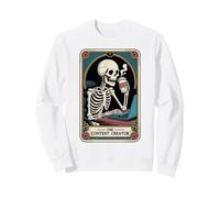 Skeleton Podcaster Tarot Card Creative The Content Creator Sweatshirt