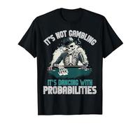 Skeleton Poker Player It's Not Gambling Aces Cards Funny Men T-Shirt, Men, Black, X-Large