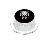Skeleton Pregnancy Announce Twins X-Ray Pregnant Halloween PopSockets PopGrip for MagSafe
