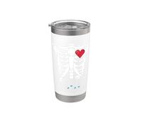 Skeleton Pregnancy Announcement Twins Xray Funny Halloween Stainless Steel Insulated Tumbler