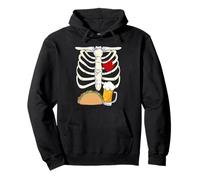 Skeleton Pregnancy Taco Beer Xray Halloween Soon Dad Pullover Hoodie