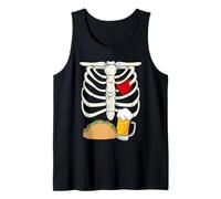 Skeleton Pregnancy Taco Beer Xray Halloween Soon Dad Tank Top