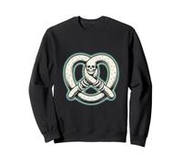 Skeleton Pretzel Funny Halloween Bones Food Sweatshirt