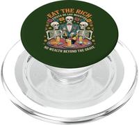 Skeleton Protest - Eat Rich Day of the Dead Humor PopSockets PopGrip for MagSafe