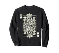 Skeleton Queen of Hearts Spooky Halloween Couples Costume Sweatshirt