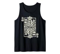 Skeleton Queen of Hearts Spooky Halloween Couples Costume Tank Top