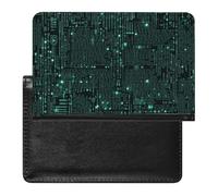 Skeleton Reading Passport Holder Slim Travel Wallet RFID Blocking Card Case Cover Passport Cover Protector Essentials with Credit Card Slots for Women/Men, Hacker, One Size, Modern