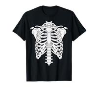 Skeleton Rib cage Anatomy Spooky Halloween Party Costume T-Shirt