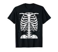 Skeleton Rib Cage Funny Halloween Costume Spooky Men Women T-Shirt