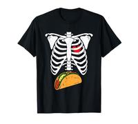 Skeleton Rib Halloween Taco Skeleton Funny Pregnancy Couple T-Shirt