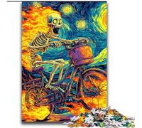 Skeleton Riding A Bicycle Puzzles for Adults 2000 Pieces, Family Game Stress Reliever Difficult Challenge Gifts for Friends And Family (70x100cm)