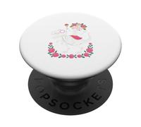 Skeleton Riding Dinosaur T Rex Halloween Moon Chase Scene PopSockets Adhesive PopGrip