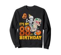 Skeleton Riding Mummy Dinosaur T rex Funny 88th Birthday Tee Sweatshirt