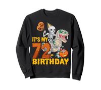 Skeleton Riding Mummy Dinosaur T rex Funny 89th Birthday Tee Sweatshirt