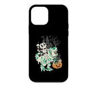 Skeleton Riding Mummy Dinosaur T Rex Halloween Funny Pumpkin Case for iPhone 12 mini