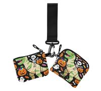 Skeleton Riding Mummy Dinosaur T Rex Halloween Funny Pumpkin Women's Dual