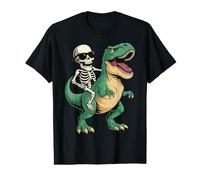 Skeleton Riding T-Rex Value Graphic T-Shirt