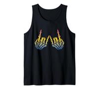 Skeleton Rock Hand Pride Rainbow Queer Gay CSD Lesbian LGBTQ Tank Top