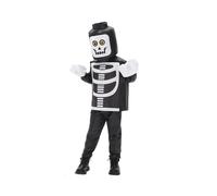(Skeleton, S (105-115cm)) 2025 Unisex Boys Brick Lord Vampire Costume Kids Monster Fighter Halloween Suit Cosplay Child Brick Skeleton Costume