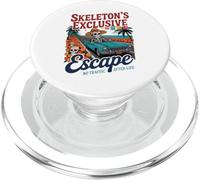 Skeleton’s Exclusive Escape - Funny Mexican Día de Muertos PopSockets PopGrip for MagSafe